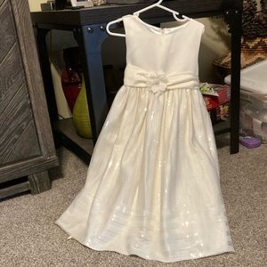 Cinderella cream color flower girl dress, size 4